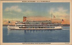 Wilson Line Steamer S.S. Pilgrim Belle Philadelphia, PA Postcard Postcard Postcard