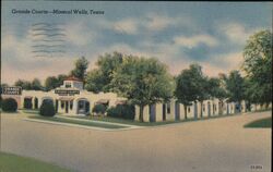 Grande Courts Tourist Apts Mineral Wells Postcard