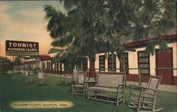 Oleander Courts Houston Texas Postcard Postcard Postcard