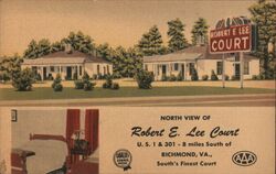 Robert E. Lee Court Motel Postcard