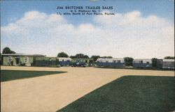 Jim Britcher Trailer Sales Fort Pierce Florida Postcard