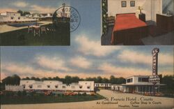 St. Francis Hotel Courts Houston Texas Postcard