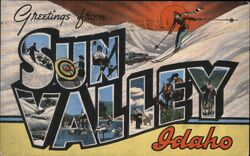 Greetings from Sun Valley Idaho Postcard