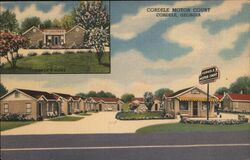 Cordele Motor Court Georgia Postcard Postcard Postcard