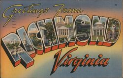 Greetings from Richmond Virginia Postcard