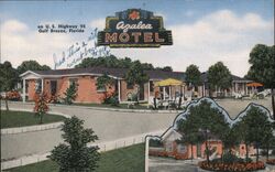 Azalea Motel, Gulf Breeze, Florida Postcard