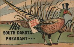 Mr. South Dakota Pheasant Comic, Funny Postcard Postcard Postcard