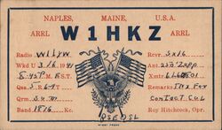 W1HKZ QSL Card Postcard