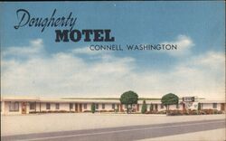 Dougherty Motel Connell Washington Postcard