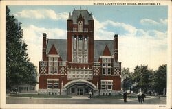 Nelson County Court House, Bardstown Postcard