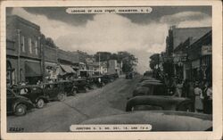 Looking Up Main Street, Summerton South Carolina Postcard Postcard Postcard