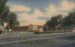 Overland Court Denver Colorado Postcard Postcard Postcard