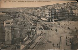 Boulevard de la Republique Alger Algeria Africa Postcard Postcard Postcard