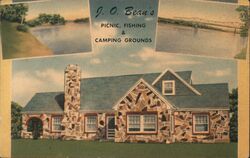 J. O. Bean's Picnic, Fishing & Camping Grounds Postcard