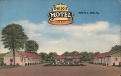 Bello's Motel, Route 5 Postcard