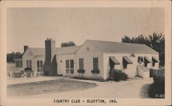 Country Club Bluffton, IN Postcard Postcard Postcard