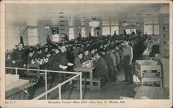 Reception Center Mess Hall Fort Meade Maryland Postcard Postcard Postcard