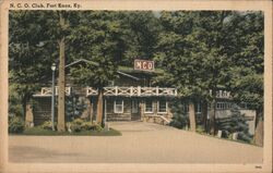 N.C.O. Club, Fort Knox Postcard