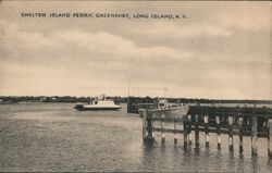 Shelter Island Ferry Postcard