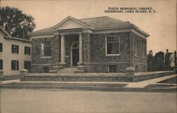 Floyd Memorial Library Greenport New York Postcard Postcard Postcard