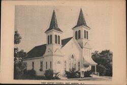 First Baptist Church East Marion New York Postcard Postcard Postcard