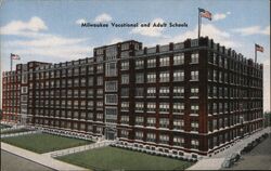 Milwaukee Vocational and Adult Schools Postcard