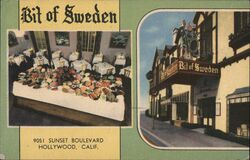 Bit of Sweden Restaurant Hollywood California Postcard Postcard Postcard