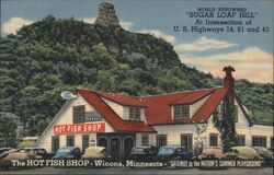 Sugar Loaf Hill Winona Minnesota Postcard Postcard Postcard