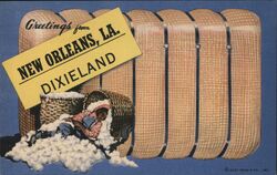 Greetings from New Orleans Dixieland Postcard