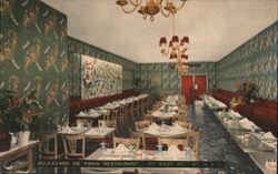 Boulevard De Paris Restaurant Interior Postcard