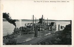 Car Ferry W. B. Duncan, Mississippi River Postcard