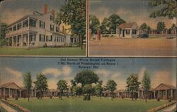 Del Haven White House Cottages Postcard