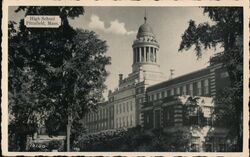 High School Pittsfield Postcard