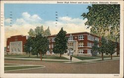 Senior High School and Junior College, Eldorado Postcard