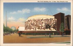 Food Building No. 2 New York World's Fair Pierre Bourdelle Postcard Postcard Postcard