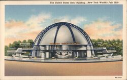 United States Steel Building New York World's Fair Postcard Postcard Postcard