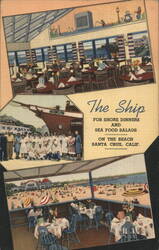 The Ship Restaurant Santa Cruz California Postcard Postcard Postcard