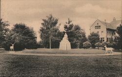 St. Francis Statue, Convent Grounds Postcard