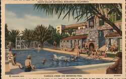 Furnace Creek Inn Swimming Pool Postcard