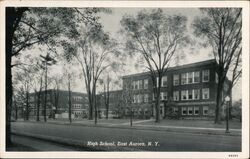 High School East Aurora NY Postcard