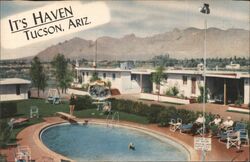 Haven Motor Hotel Tucson Arizona Postcard Postcard Postcard