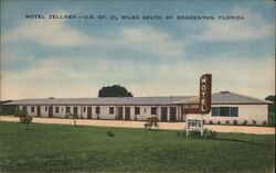 Motel Zellner Bradenton Florida Postcard