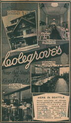 Colegrove's Restaurants Seattle Washington Postcard