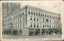 Hotel Andrew Jackson Jacksonville Florida Postcard