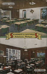 Schenusul's Cafeteria Kalamazoo Michigan Postcard Postcard Postcard