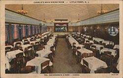 Charlie's Main Dining Room Little Ferry, NJ Postcard Postcard Postcard