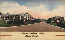 Greater Wesleyan College Macon GA Postcard