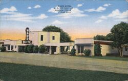 Ward Motel, U.S. Highway 90, Luling Texas Postcard Postcard Postcard