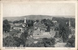 Warrenton, VA From The Sky Virginia Postcard Postcard Postcard