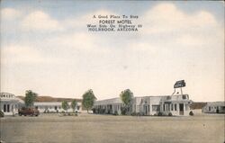 Forest Motel Holbrook Arizona Postcard Postcard Postcard